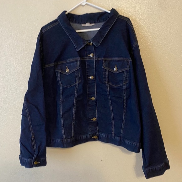 Woman Within Jackets & Blazers - Woman Within Jean Jacket